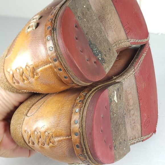 Bed Stu Women's Reina Cobbler Series US8 Brown Leather Penny Loafers Shoes - Picture 11 of 16